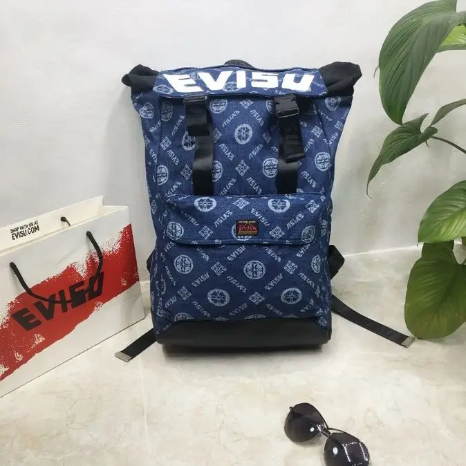 2020 Evisu настоящий рюкзак без названия бренда Tide для мужчин и женщин сумка на плечо