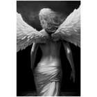 5D Diy Алмазная картина ангел вид сзади Алмазная вышивка Алмазная мозаика значок со стразами Цвет черный, белый; Свадебные decorationZP-3418