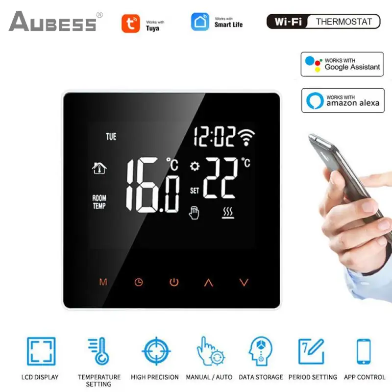 

3/16A Tuya WiFi Smart Thermostat Electric Floor Heating Water/Gas Boiler Temperature APP Remote Controller For Google Home Alexa