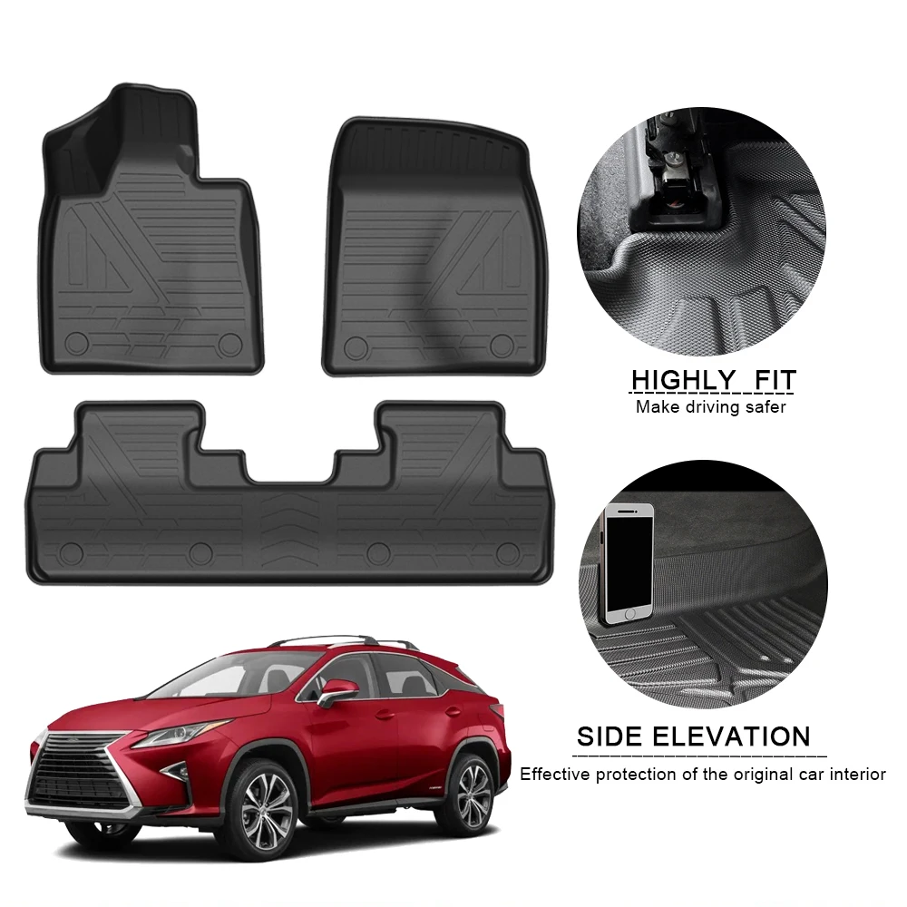 

Fully Surrounded Special Auto Floor Liner For Lexus RX 2016 2017-2020 5Seat Car Waterproof Non-Slip Foot Pad TPE Accessories