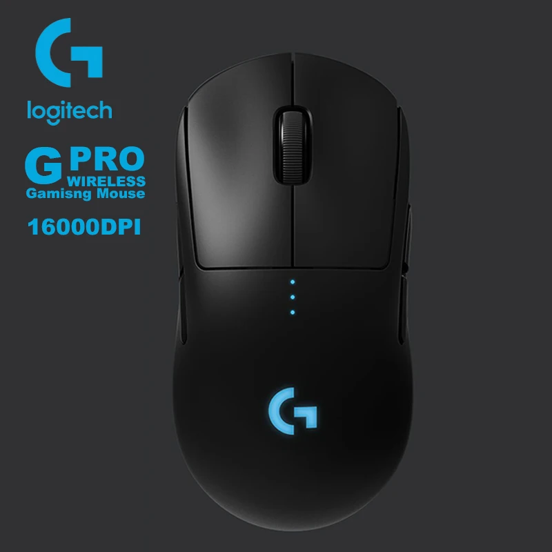 

Беспроводная игровая мышь Logitech G PRO LIGHTSPEED с сенсором HERO 16K DPI, 4-8 программируемых кнопок, для мыши Windows 10, 8, 7, RGB