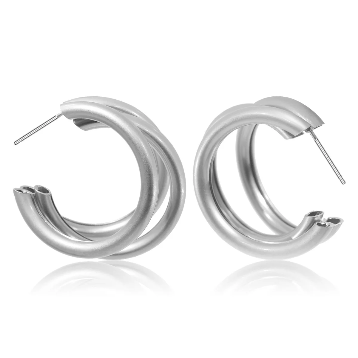 Индивидуальные нестандартные матовые геометрические серьги Icnway женские простые