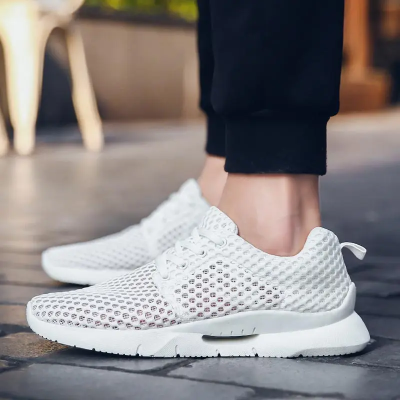 Кроссовки мужские легкие дышащие повседневная обувь для пар большие размеры |