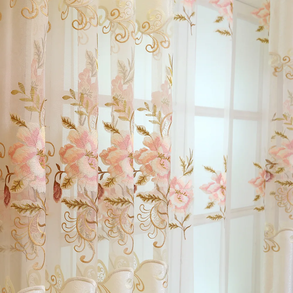 Занавески для гостиной столовой спальни новый стиль занавески в европейском