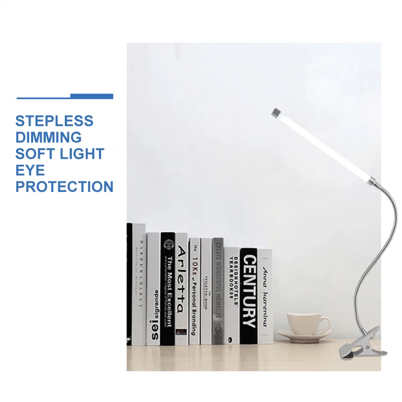 Светодиодный светильник для чтения с USB пристегивающийся рядом кроватью