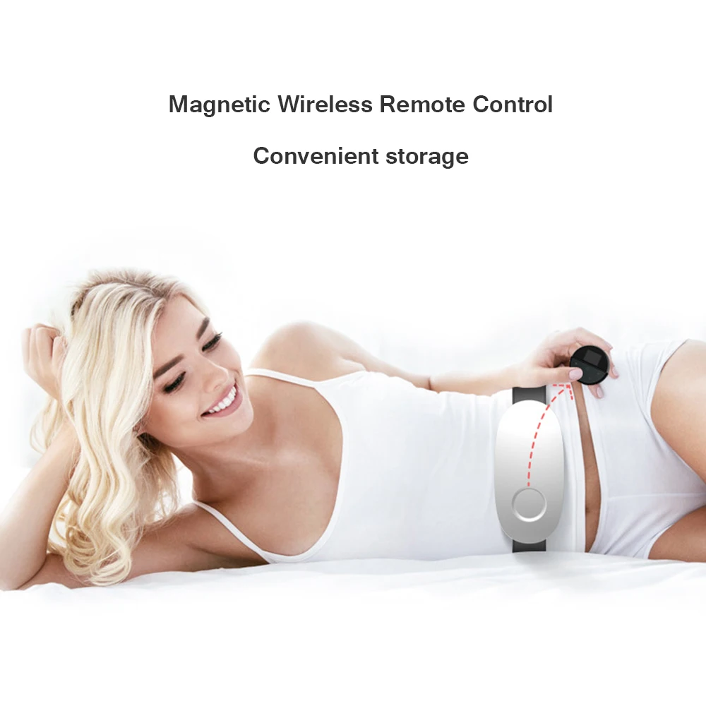 

EMS Electric Heating Pulse massage Belt Waist abdomen Massager Lumbar Muscle Relaxation for health care