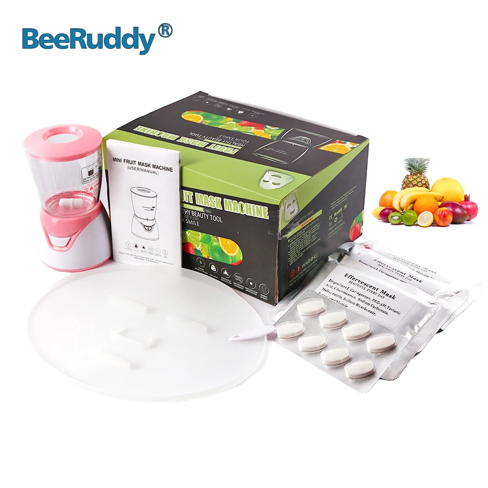 

BeeRuddy Mini Face Mask Machine Facial Treatment DIY Automatic Facial Masks Machine Natural Collagen Beauty SPA Skin Care Tools