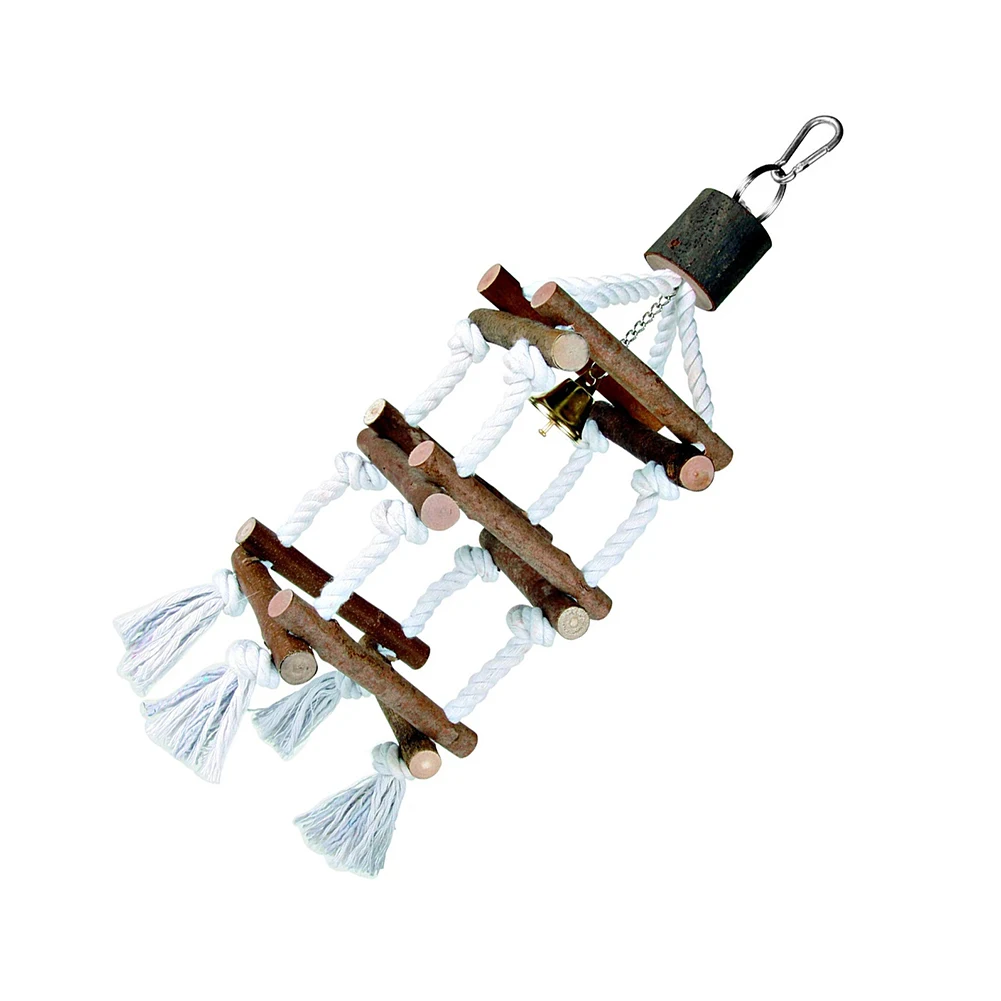 Деревянная подвесная качели деревянная веревка башня птица попугай восхождение