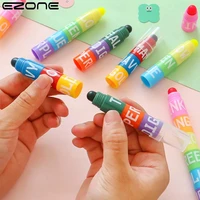 ezone 2pcs 12colors splicing highlighter marker pen set colorful pen drawing crayons student stationery back to school gift