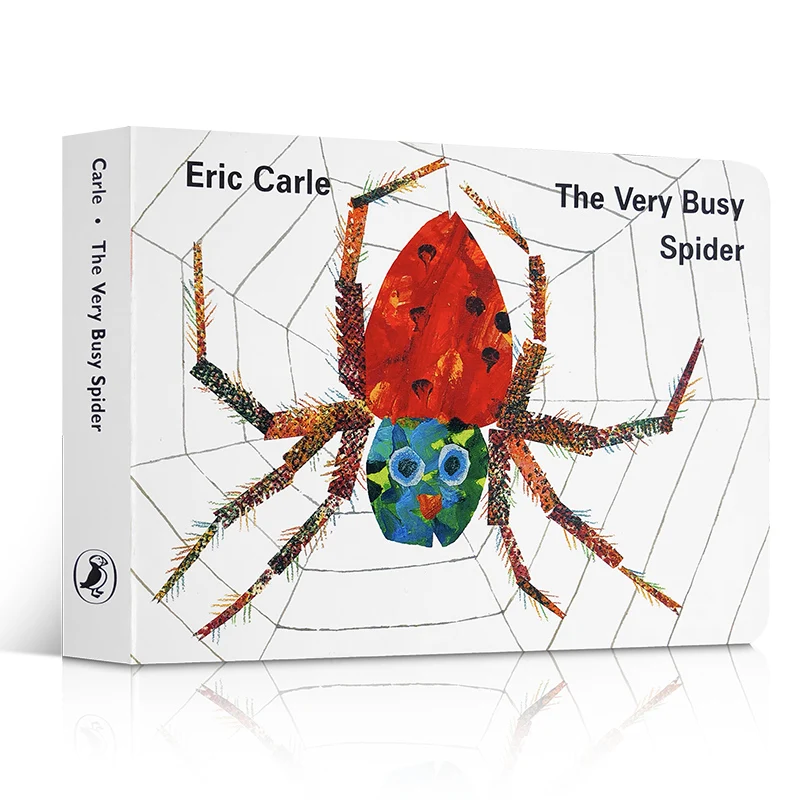 

English Picture Book The Very Busy Spider Paperboard Colorful Picture Book Classroom Learning English Gifts for Children