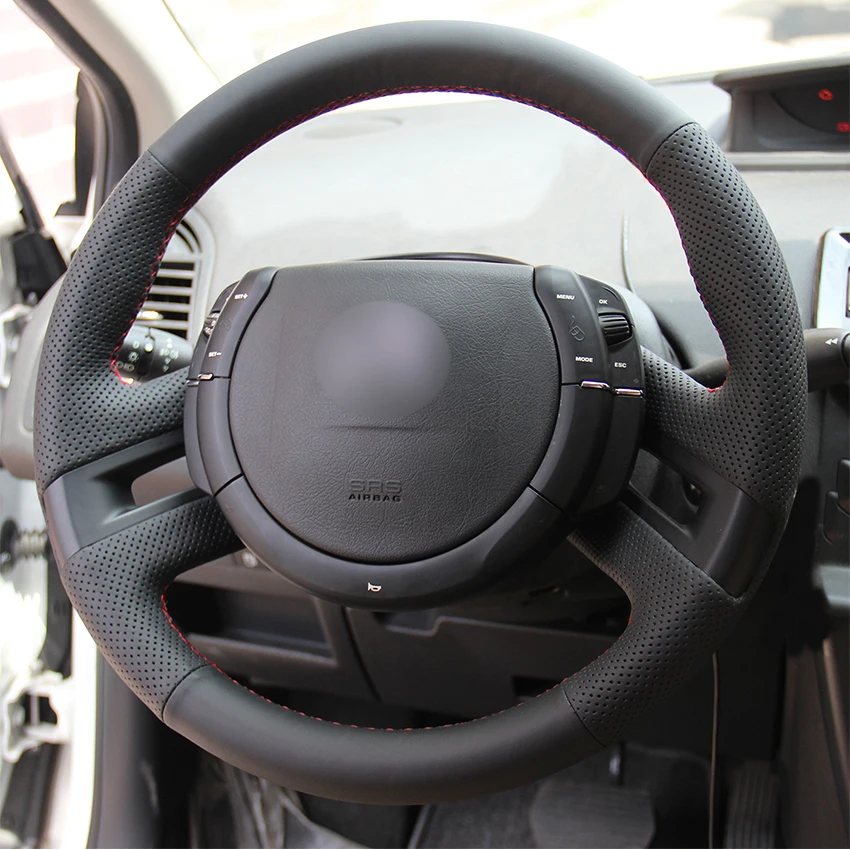 Ручная работа искусственная кожа черного цвета для Citroen C4 Picasso 2007 2008 2009 2010 2012