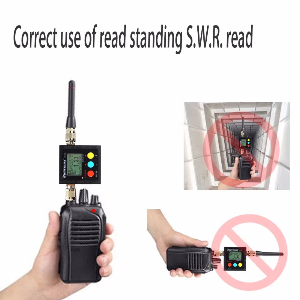 Последняя версия Surecom SW-102 125-525 МГц УКВ/УВЧ антенна мощность и КСВ метерцифровой УКВ/УВЧ КСВ и мощность Ватт метр