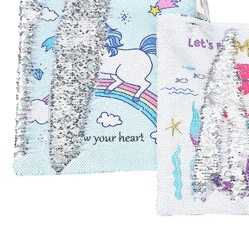 

Girls Sequins Unicorn Big Handbag Shoulder Messenger Bag Gift For Kids Children Students Schoolchild