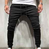 2021 male new fashion hip pop pants men sweatpants slacks casual elastic joggings sport solid baggy pockets trousers