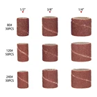 345 шт. шлифовальная машина гильз набор наждачная бумага резина 2 оправки подходят для вращающихся инструментов Dremel шлифовка полировка 12 