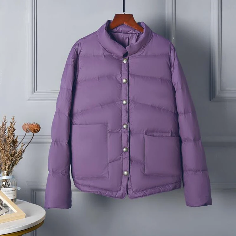 Женский ультралегкий пуховик SEDUTMO тонкий короткий куртки оверсайз на зиму и