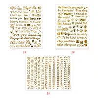 2021 diy mix stickers arabic numerals alphabet shape filling decorative letters copper sticker for uv jewelry epoxy resin filler