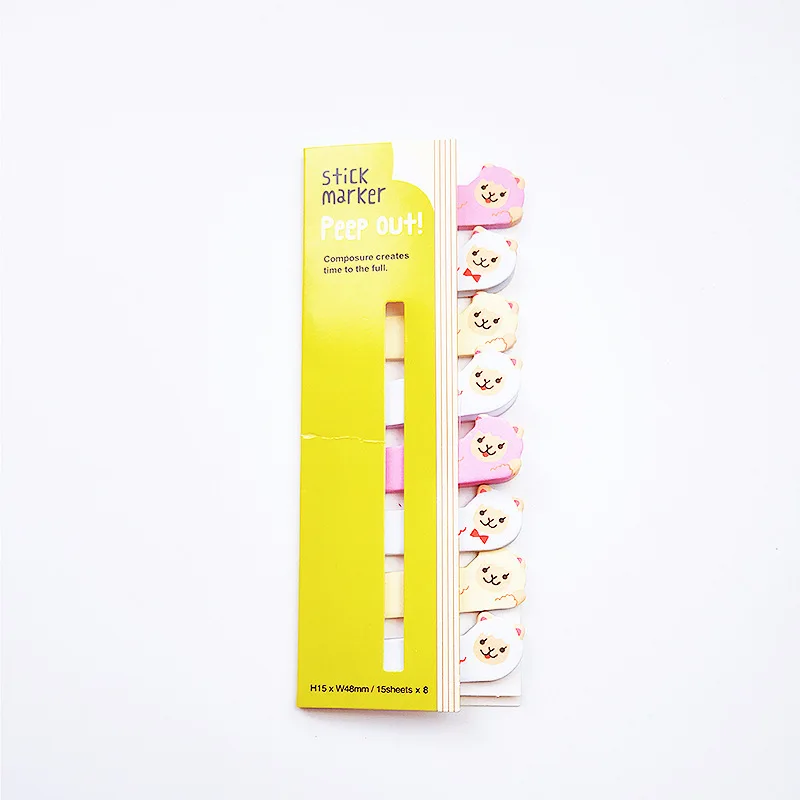 Сандро панда милые канцелярские строки животных закладки Post-it Note N Times Примечания