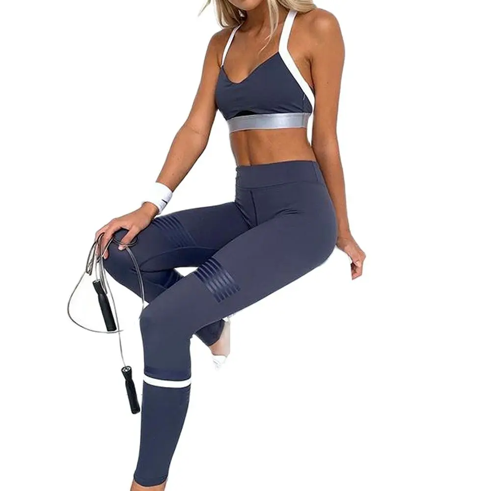 

#320 Sports Yoga Set Printed Yoga Set High Waist Yoga Sets Sports Bra Fitness Corps Gym Set Workout Clothes For Women