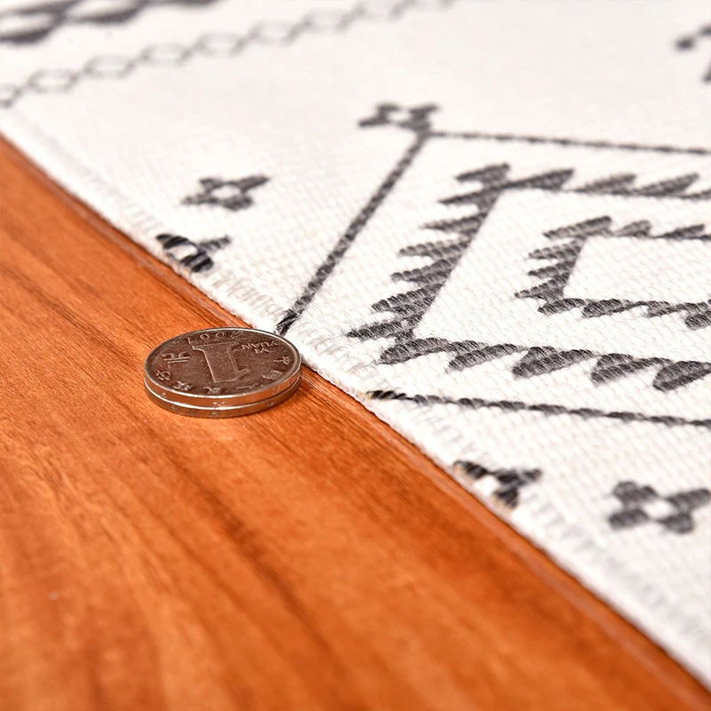 Современный и простой натуральный хлопок трикотажные нескользящий коврик для