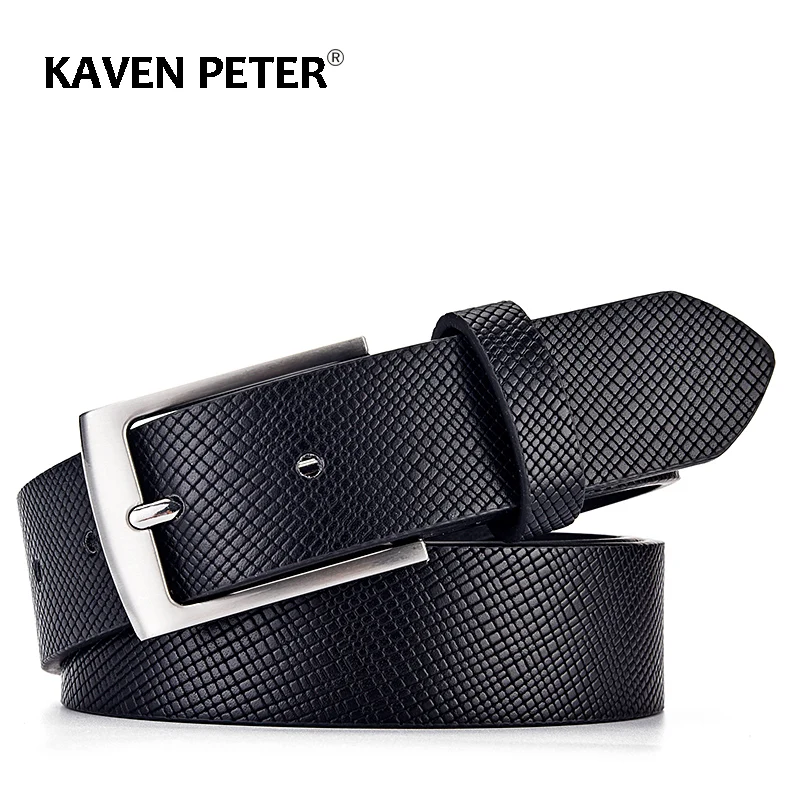 

Black Belts For Men Designer Luxury Brand Pu Fashion Trouser Waist Belt Pin Buckle Faux Leather Strap cinturones para hombre