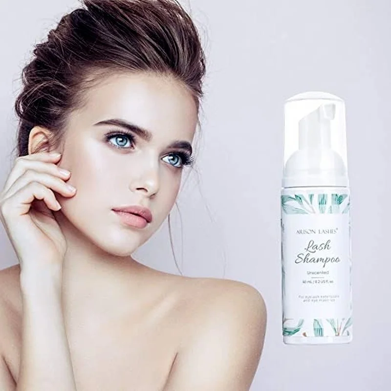 

8Pcs 60ml Eyelash Extension Shampoo Kit with Mousse Brush Eye Lash Lift Cleaning Foam For Clean Eyelash Extension Glue Wholesale