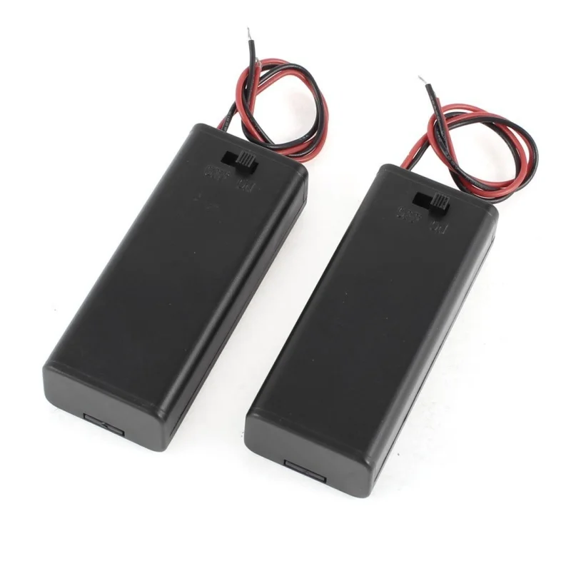 2x2 x AAA 3 V держатель батареи коробка провода переключатель вкл./выкл. М Крышка |