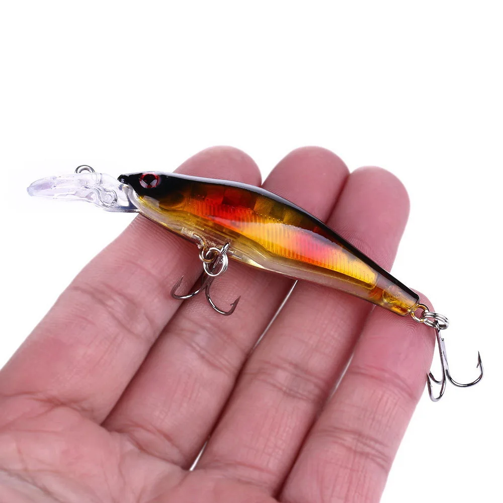 

1pc Minnow Fishing Lures 80mm 6.3g Wobbler Fishing Tackle 8 Colors Available Good Quality Bionic Hard Baits Treble Hooks Tackle