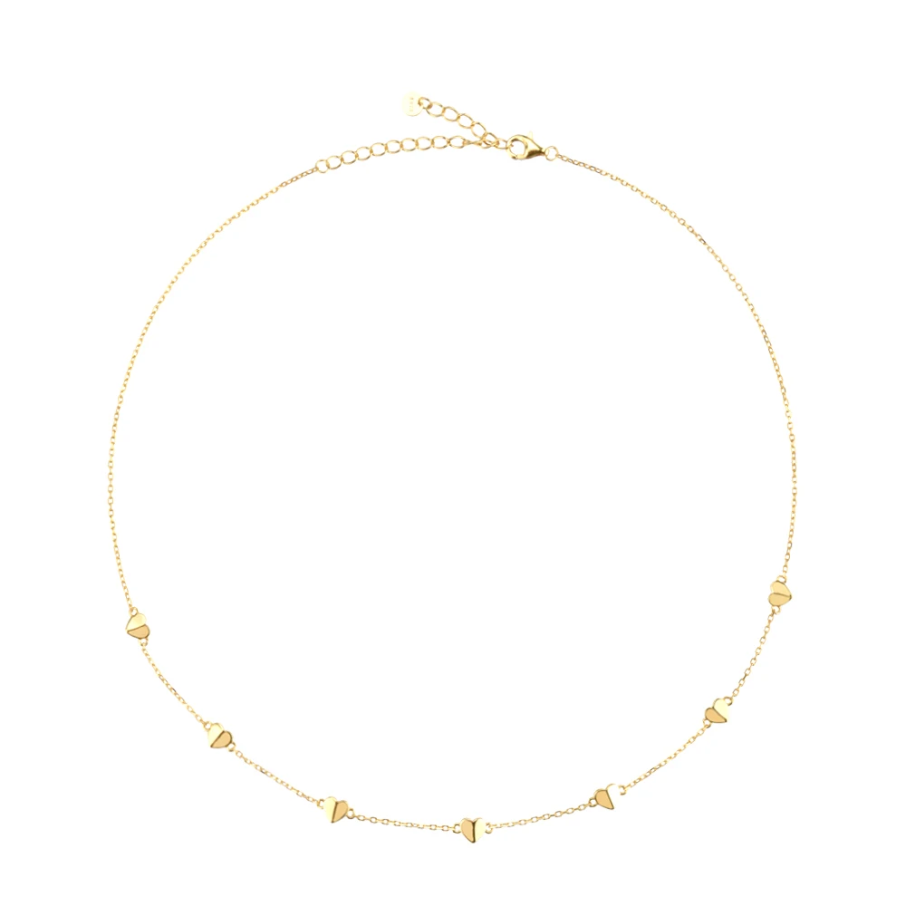 Цепочка-чокер Женская ANDYWEN из серебра 925 пробы в форме сердца 2021 | Украшения и