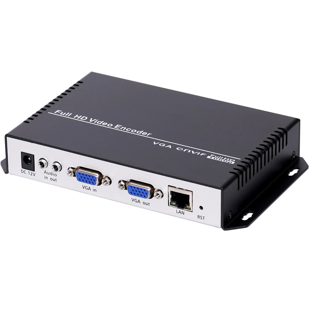 Видеокодер HEVC H.265 H.264 с VGA на IP IPTV RTMP RTMPS SRT UDP PNVIF для YouTube Facebook и т. д. потокового