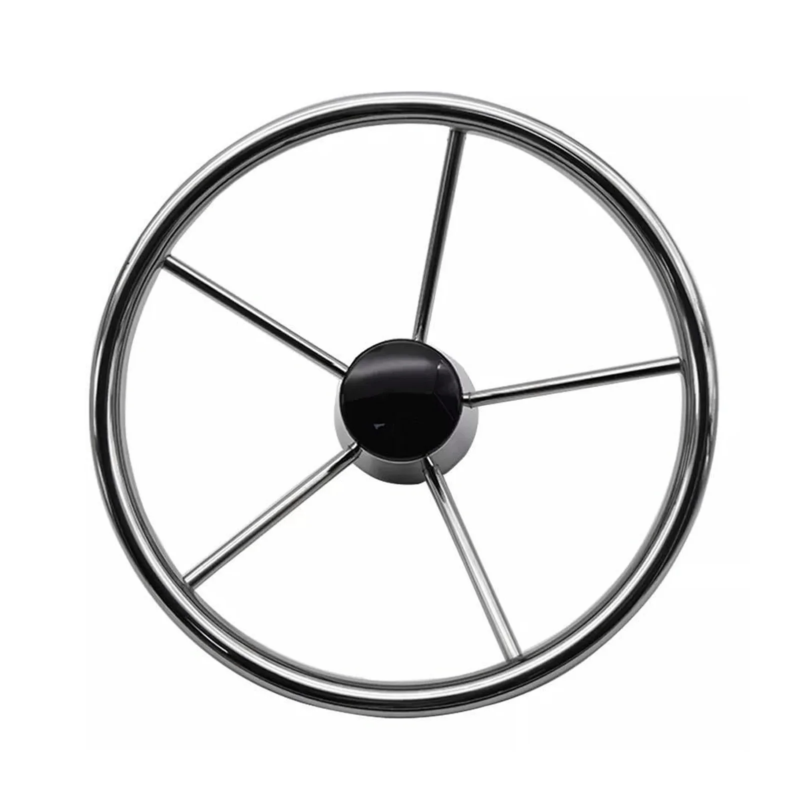 

320mm Marine Steering Wheel Heavy Duty 304 Stainless Steel 5 Spoke Steering Wheel For Vessel Yacht Boat Parts Rational