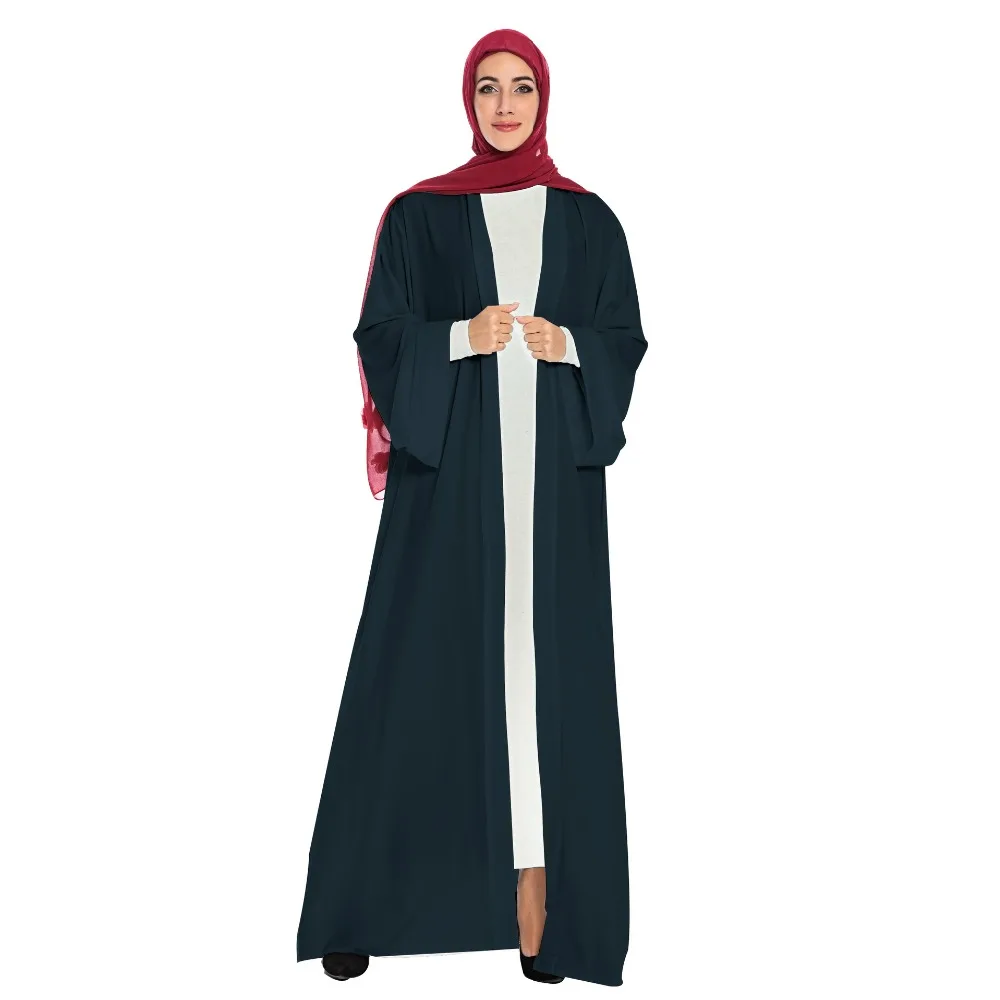 Элегантное мусульманское Открытое платье abaya Макси кардиган кимоно для вечеринок длинные халаты Jubah Ближний Восток Eid Рамадан Арабский исламский