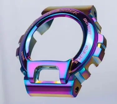 mixed color Высокое качество нержавеющей стали металлические часы ободок для DW-6900 выбор цветов - Цвет: mixed color