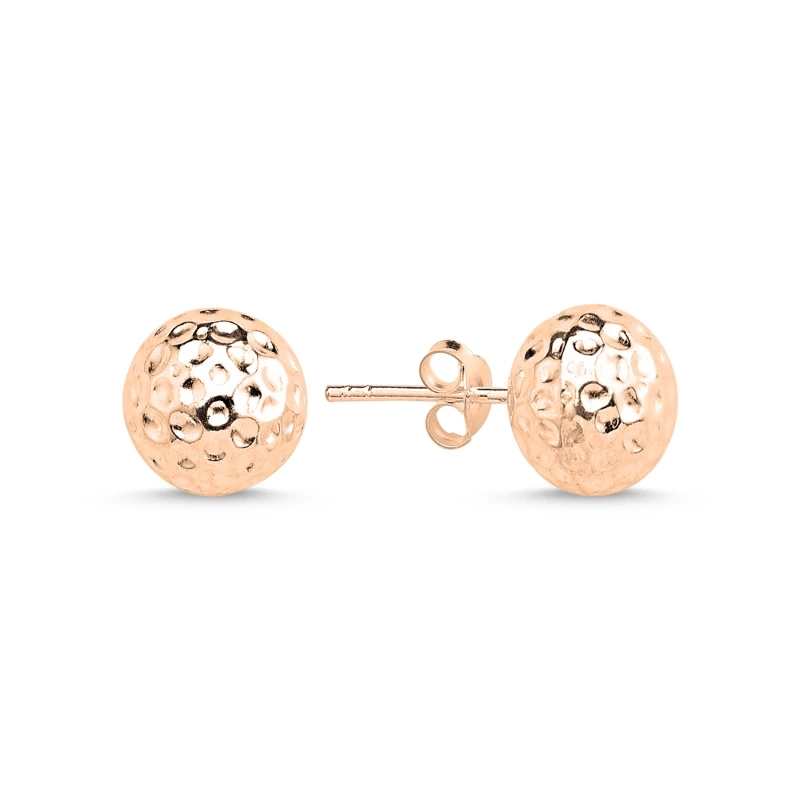 

Silverlina Silver 10mm Forged Ball Earrings