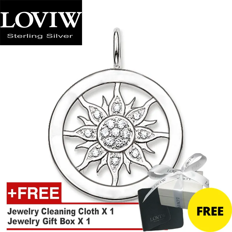 Подвеска амулет солнце зима новый бренд из чистого 925 стерлингового серебра