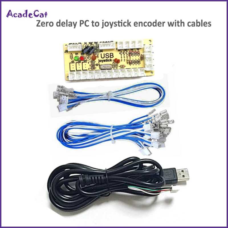 For switch joystick Нулевая задержка PC игра USB джойстик контроллер-кодировщик PCB с проводом DIY MAME/PC боевой джойстик Raspberry Pi наборы - Цвет: For switch joystick