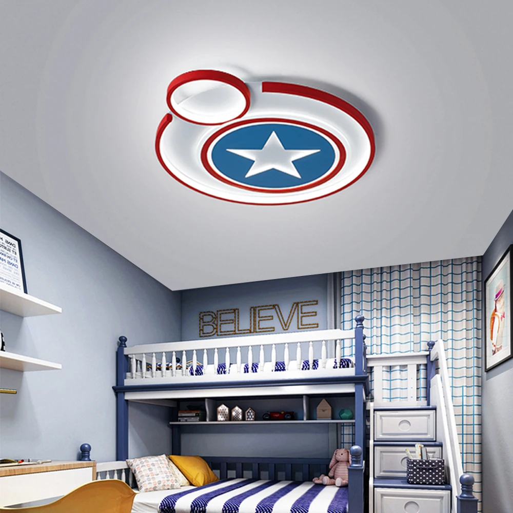 Мультфильм Звездный светильник потолочный с Пультом современная светодиодная