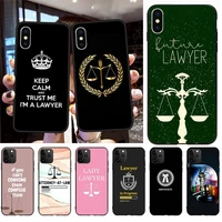 law student lawyer judge accessories phone cases for iphone 12 11 pro max mini xs max 8 7 6 6s plus x 5s se 2020 xr cover