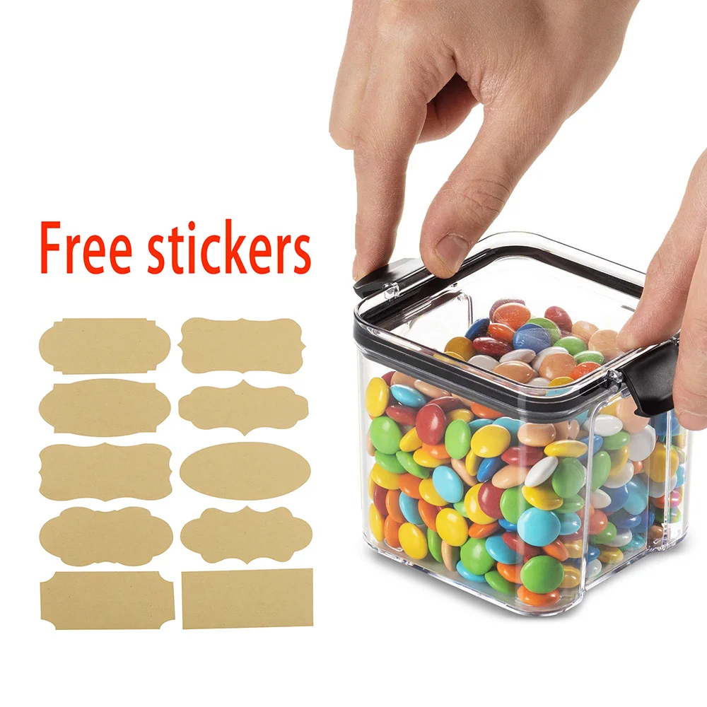 Пластиковый контейнер для хранения пищи органайзер коробка лапши каменная банка