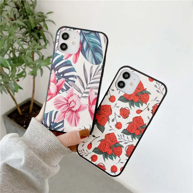 

Frosted Art flowers leather Case For Vivo Y17 Y15 Y12 Y19 Y50 Y30 U3 Z5X V11i X27 V15 Pro Cover For Vivo IQOO NEO 3 Z6 S5 S6 Y85