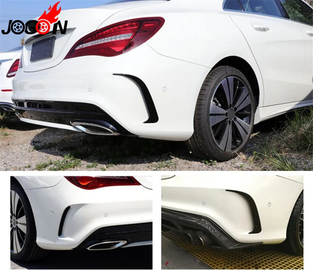 Глянцевый черный бампер боковой дышащий каркас спойлер для губ отделка крышки