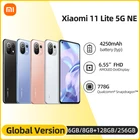 Смартфон Xiaomi 11 Lite глобальная версия дюйма, 5G ГБ128 ГБ, Восьмиядерный процессор Snapdragon 256G, 90 Гц, камера 64 мп, экран 778 дюйма