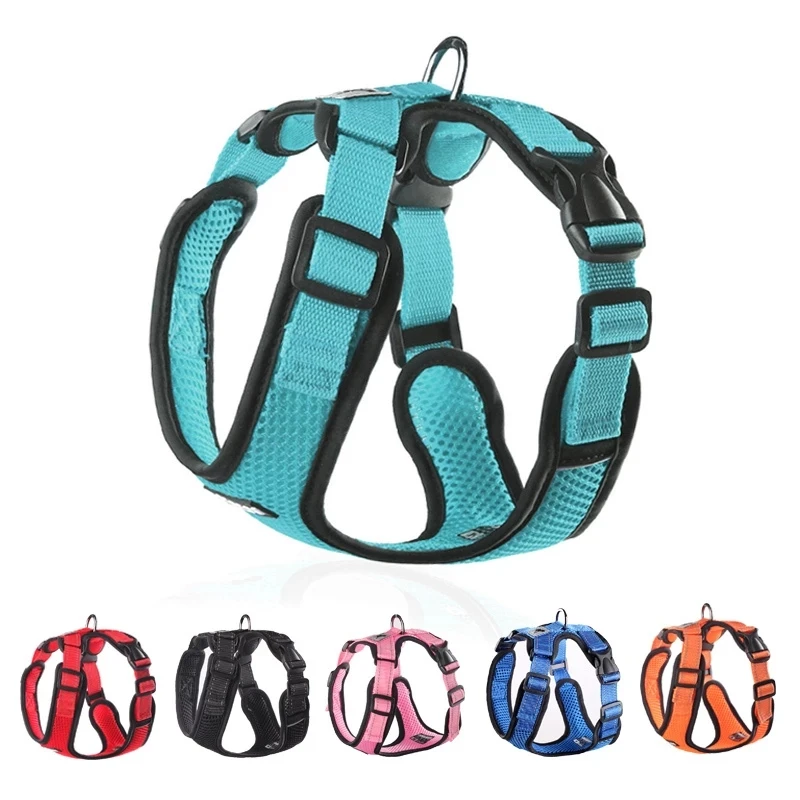

Dog Harness for Small Medium Dogs Breathable No Pull Reflective Dogs Harness Puppy Vest for Pug French Bulldog Walking Training