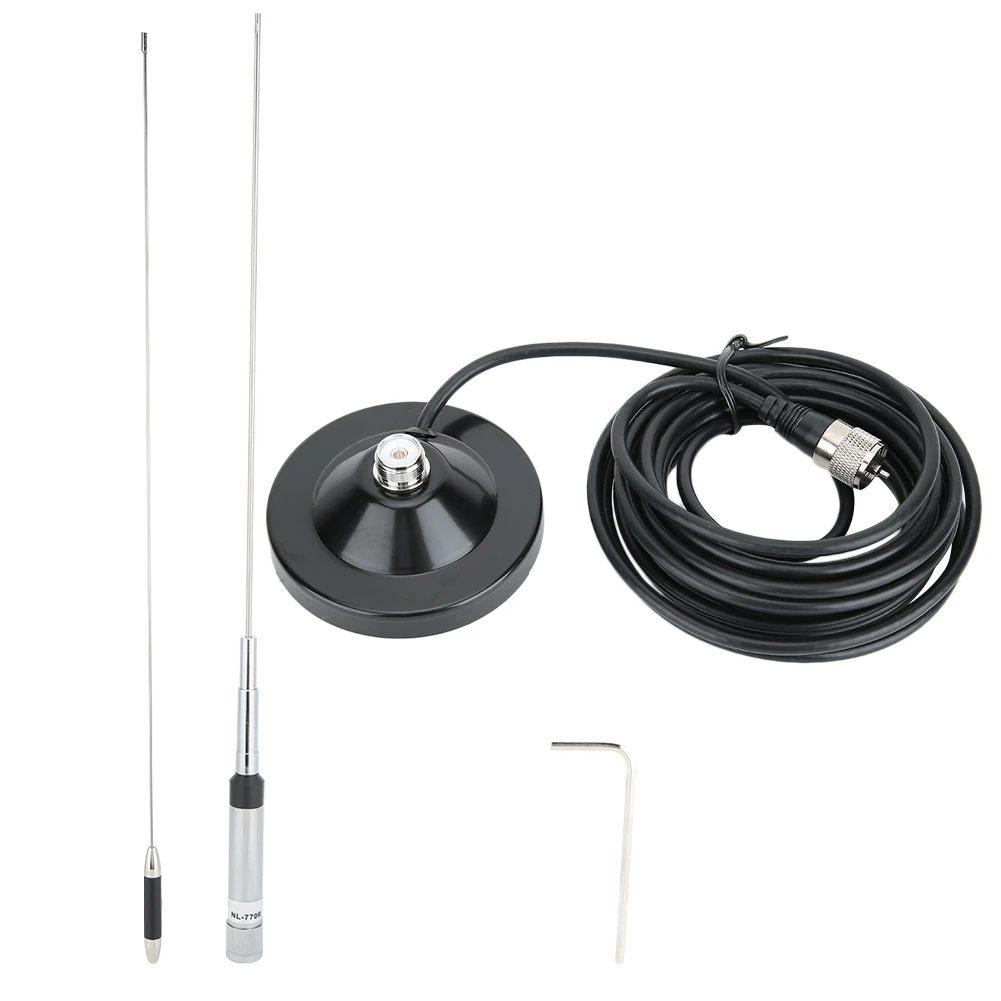 

NL-770R Dual Band Antenna High Gain Car Radio Station Antenna Kit 144/430MHz UHF Connector