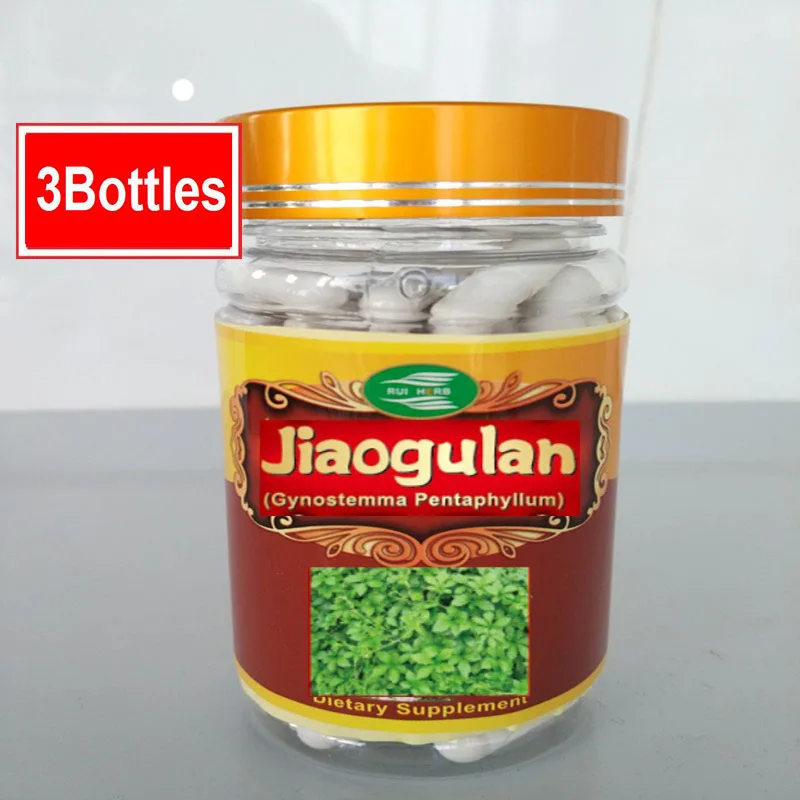 

3Bottles Gynostemma Jiaogulan Extract Capsule 500mg x270Counts,