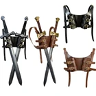 Средневековый ремень с мечом для ножны, скаббард для взрослых воинов, костюм-броня, Рапира, кожаная кобура с пряжкой для мужчин, Хэллоуин, викингов