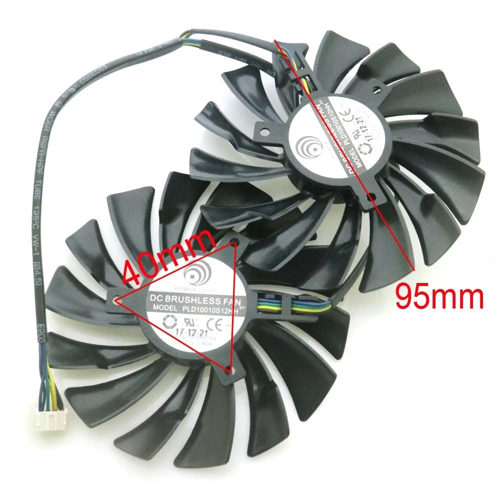 PLD10010S12HH 95 мм 12V 0.40A VGA охлаждающий вентилятор для MSI GTX 950 960 970 980 980Ti GAMING 2G 4G Графика