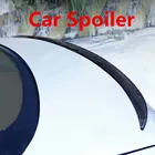 (Универсальный) Автомобильный спойлер, автомобильный резиновый спойлер для заднего крыла, резиновая наклейка для заднего крыла из углеродного волокна
