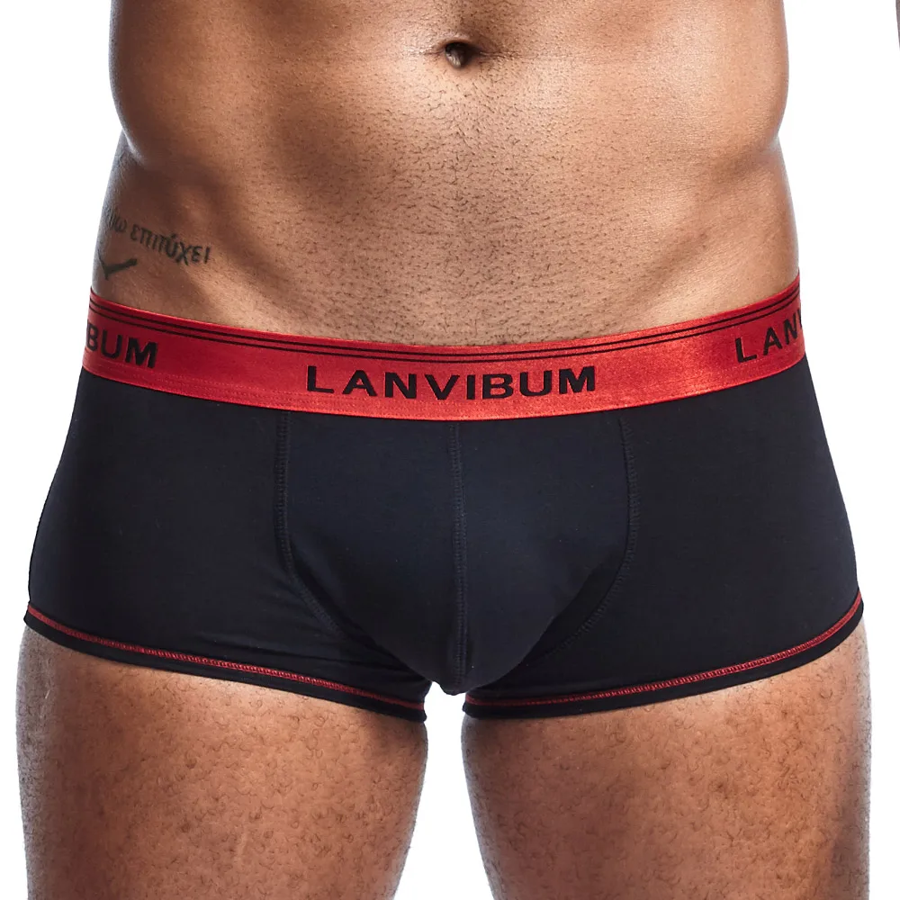 LANVIBUM Мужское нижнее белье мужское трусы мужские удобные Шорты пикантные fit для