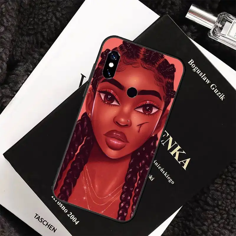 

Black girl Phone Cases For Xiaomi Redmi 7 8 9t a3Pro 9se k20 mi8 max3 lite 9 note 9s 10 pro